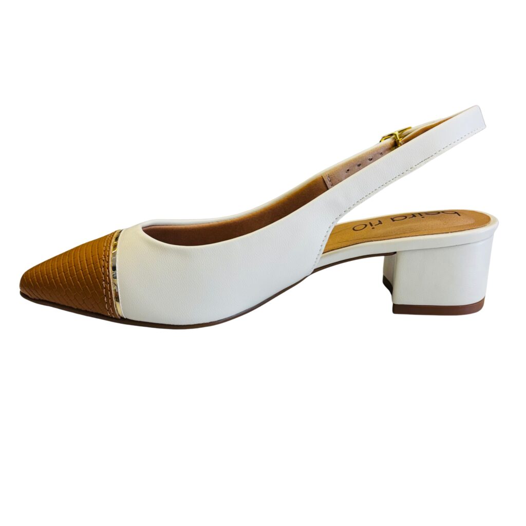 Alternative view of Zapato slingback- bitono Beira Rio- tacón bloque