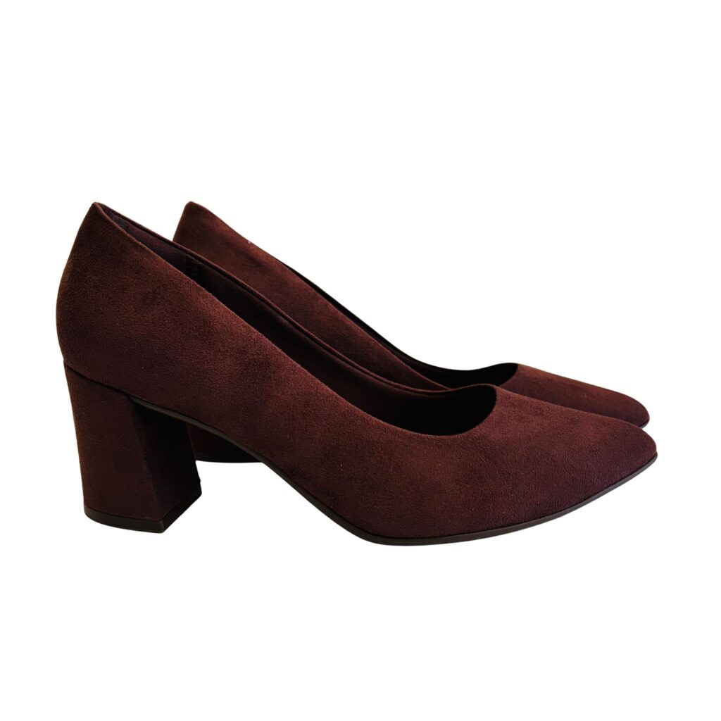 Zapatos de Tacón Bloque- Gamuza- Piccadilly
