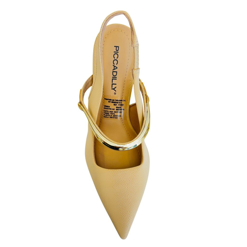 Alternative view of Zapato Slingback-Detalle Dorado- Beige- Piccadilly