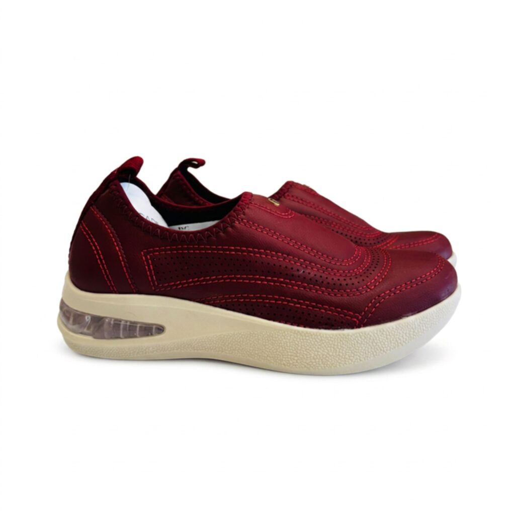 Tenis Slip-On Confort- Cámara de Aire- Vino- Piccadilly