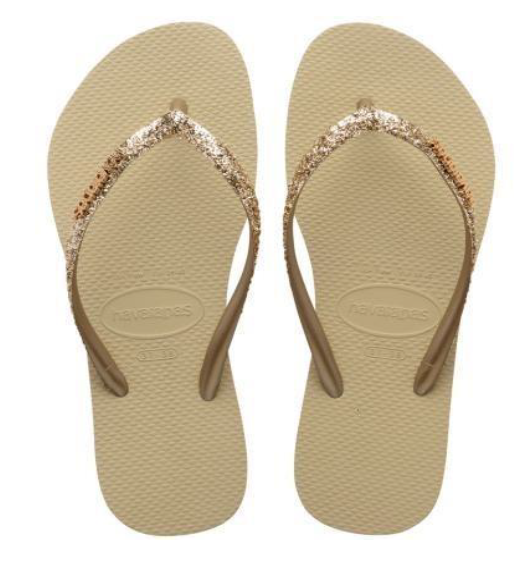 Alternative view of Sandalias Havaianas Slim Glitter Doradas | Estilo y Confort