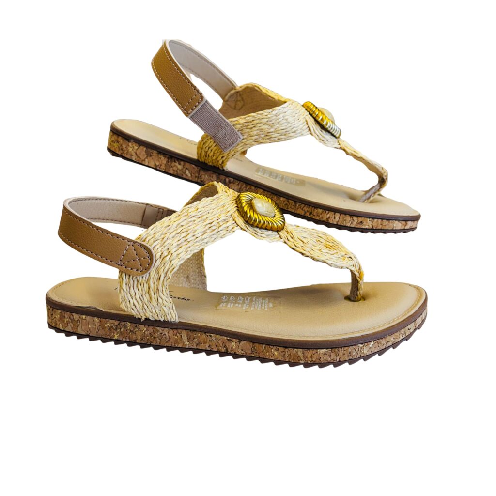 Sandalias Modare- Diseño Artesanal y Confort- Beige