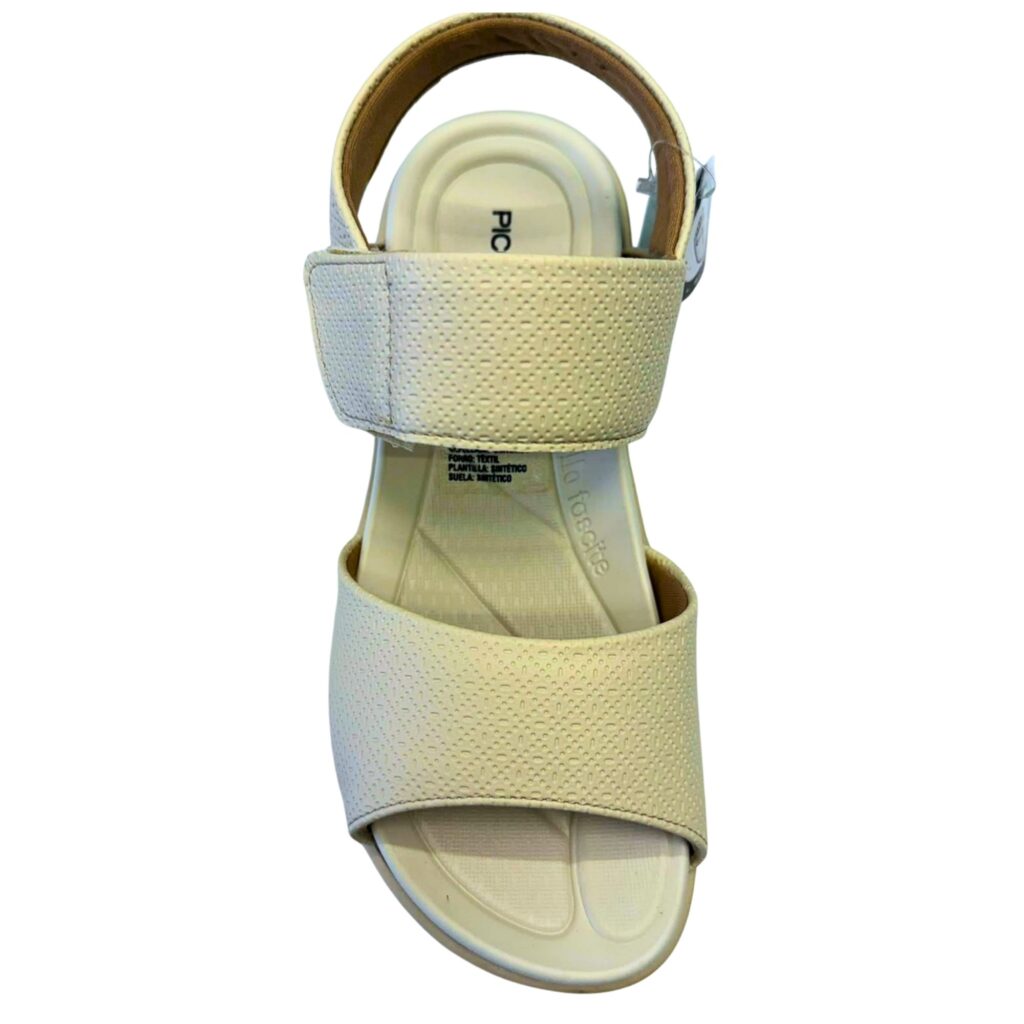 Alternative view of Sandalia Cómoda Piccadilly Beige con Cierre de Velcro