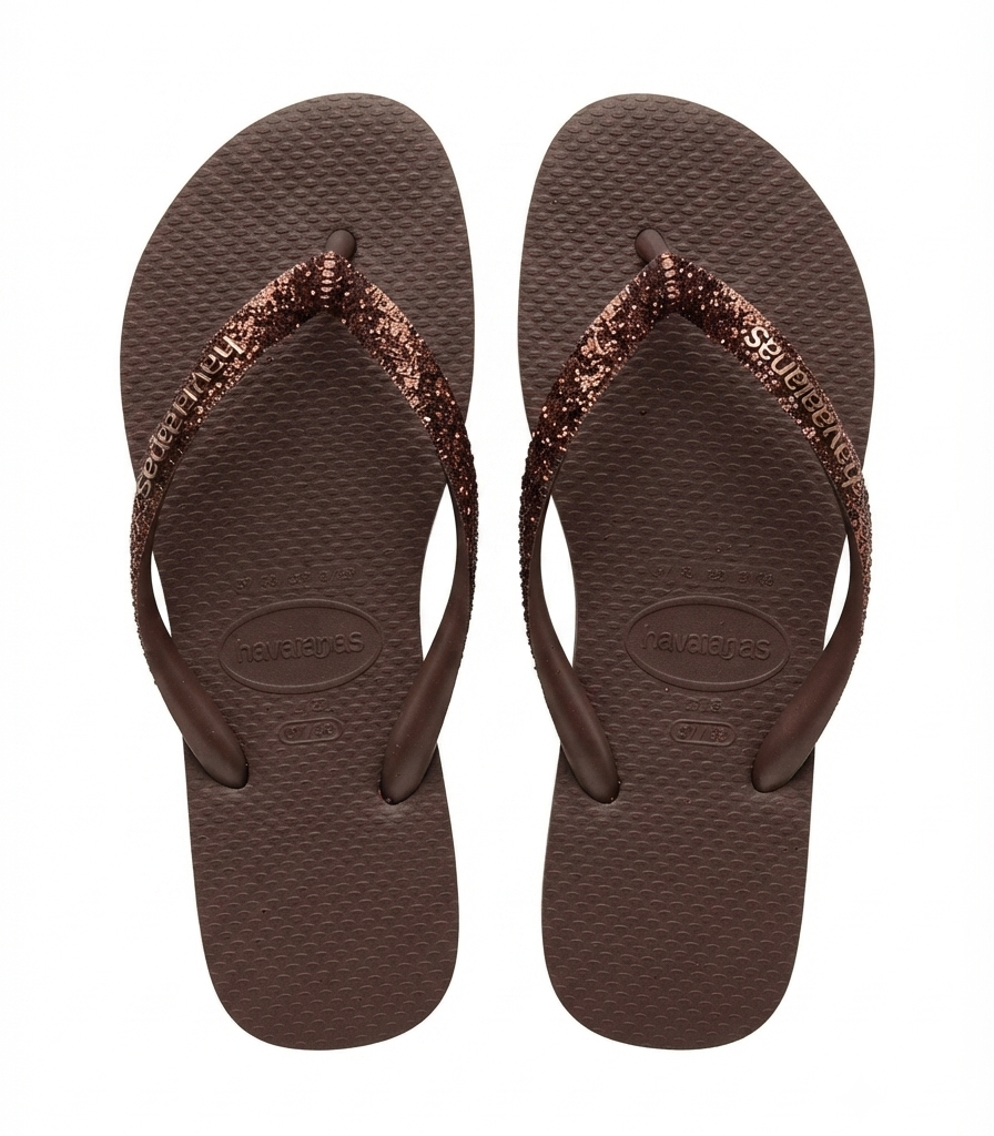 Sandalias Havaianas Slim Glitter Doradas | Estilo y Confort