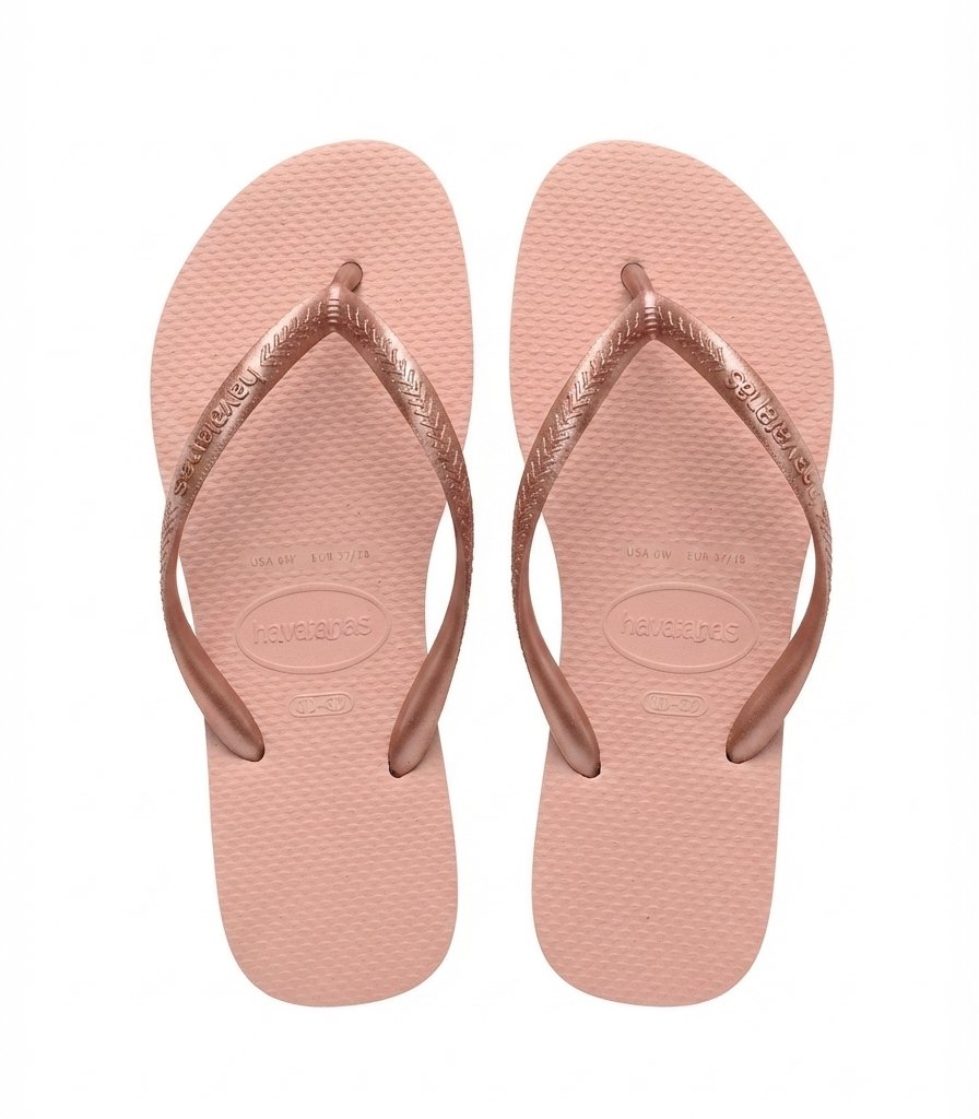 Sandalias Havaianas Slim Rose Gold | Elegancia y Confort