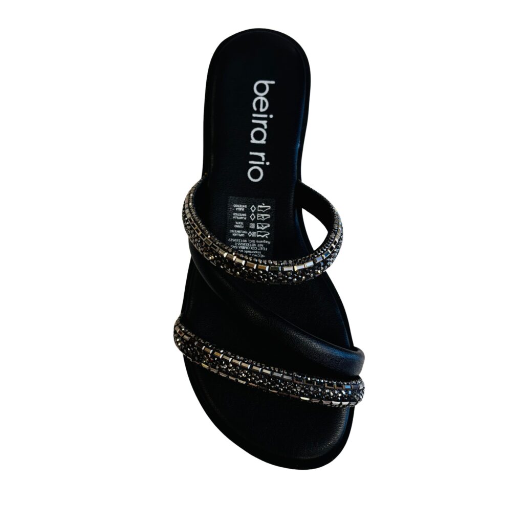 Alternative view of Sandalias Beira Rio con Tiras Cross y Detalle de Brillantes